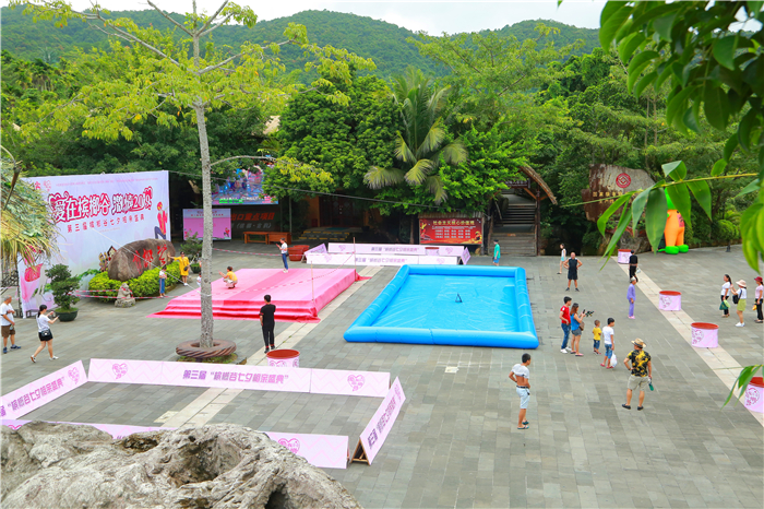 1、檳榔谷七夕相親慶典準備就緒